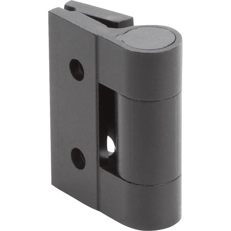 Kipp Spring Hinge Spring Closed A=35, B=30, Aluminum Black Anodized K1178.353011